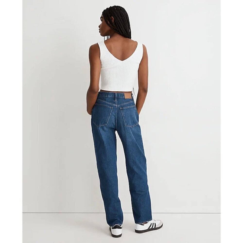 Madewell Denim Baggy Straight Leg High Rise Jeans Preppy Casual Contemporary 23 - Picture 11 of 11